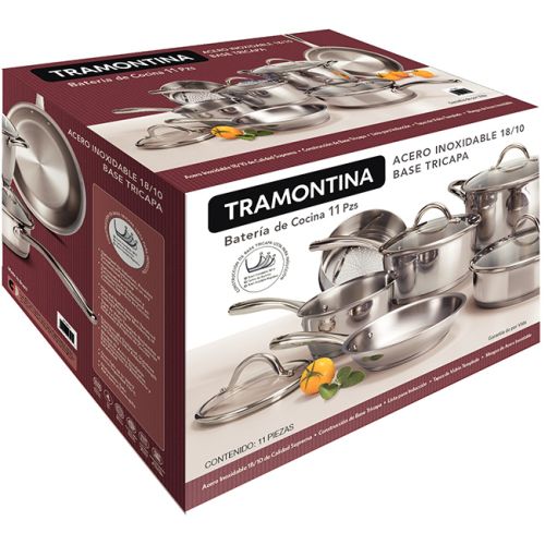 Tramontina Brava Baquelita Soft Touch Stainless Steel Cookware Set