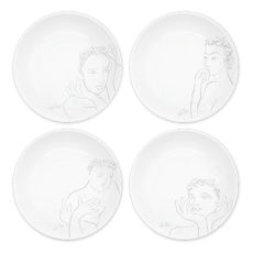 Sketchbook Grey Side Plates, Set Of 4