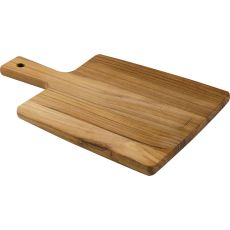 Solid Teak Rectangular Cutting & Serving Paddle Board, 34cm