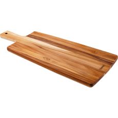 Solid Teak Rectangular Cutting & Serving Paddle Board, 48cm