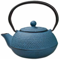 Cast Iron Tetsubin Teapot With Infuser, Blue, 600ml