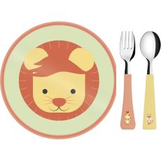 Baby Friends Children's Cutlery & Plate Set, 3pc