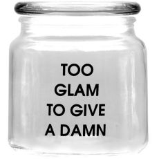 Too Glam Glass Storage Jar With Glass Lid, 550ml