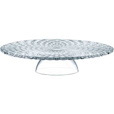 Bossa Nova Lead-Free Crystal Footed Cake Stand/Chip & Dip Bowl