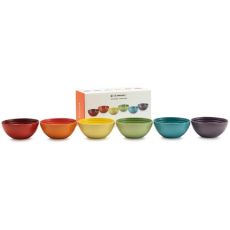 Rainbow Collection Snack Bowls, Set of 6