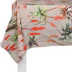Botanica Aloe Linen Square Tablecloth, 4 Seater