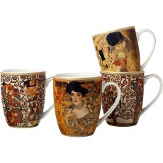 Casa Domani Klimt Impressions Mugs, Set Of 4