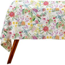 Royal Botanic Gardens Native Blooms Cotton Rectangular Tablecloth, 270x150cm