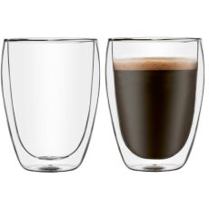 Double Walled Latte Glasses, Set of 2