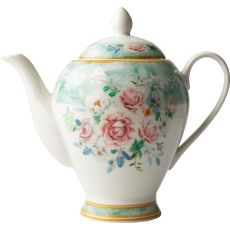 Jenna Clifford Green Floral Teapot
