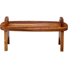 Picnic Perfect Acacia Wood Serving Table, 48cm