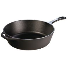 Lodge Seasoned Cast Iron Deep Frying Pan With Helper Handle, 3 Litre
