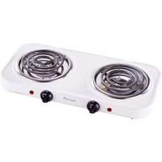 Double Spiral Hot Plate, White