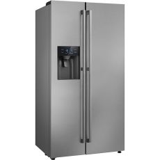 Universale Side By Side Fridge Freezer With Ice And Water Dispenser, 490 Litre