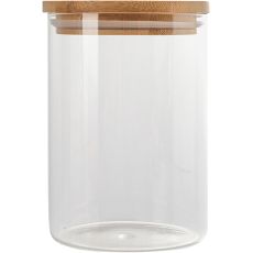 Glass Storage Jar With Bamboo Lid