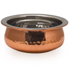  Copper Plated Hammered Handi Bowl, 12.5cm