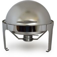 Round Satin Roll Top Chafing Dish, 6.5 Litre