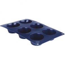 Ibili Blueberry Silicone 6 Cup Muffin Pan