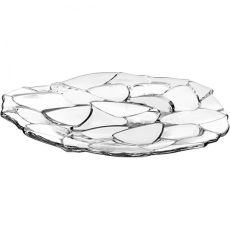  Petals Lead-Free Crystal Round Plate, 32cm