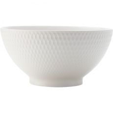 White Basics Diamonds Noodle Bowl, 18cm