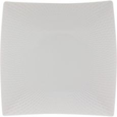 White Basics Diamonds Square Dinner Plate, 26cm