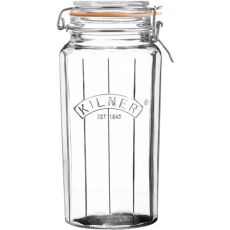 Kilner Facetted Clip Top Jar, 1.8 Litre