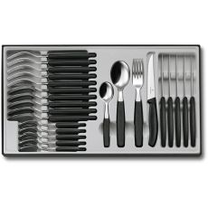 Swiss Classic Cutlery Set With Steak Knives, 24pc