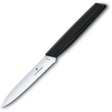 Swiss Modern Serrated Pointed Paring Knife, 10cm