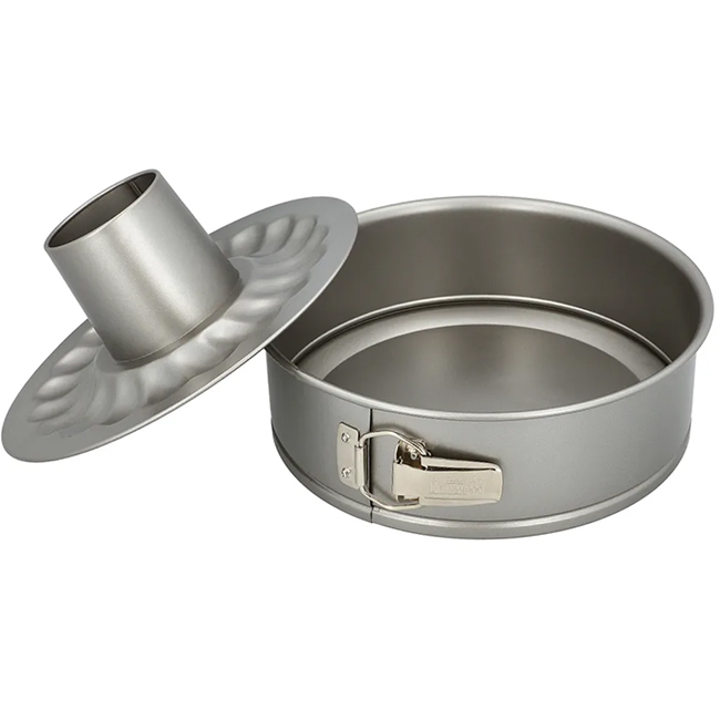 Stainless Basic Baking Non-Stick Springform Pan with 2 Bases, 26cm ...