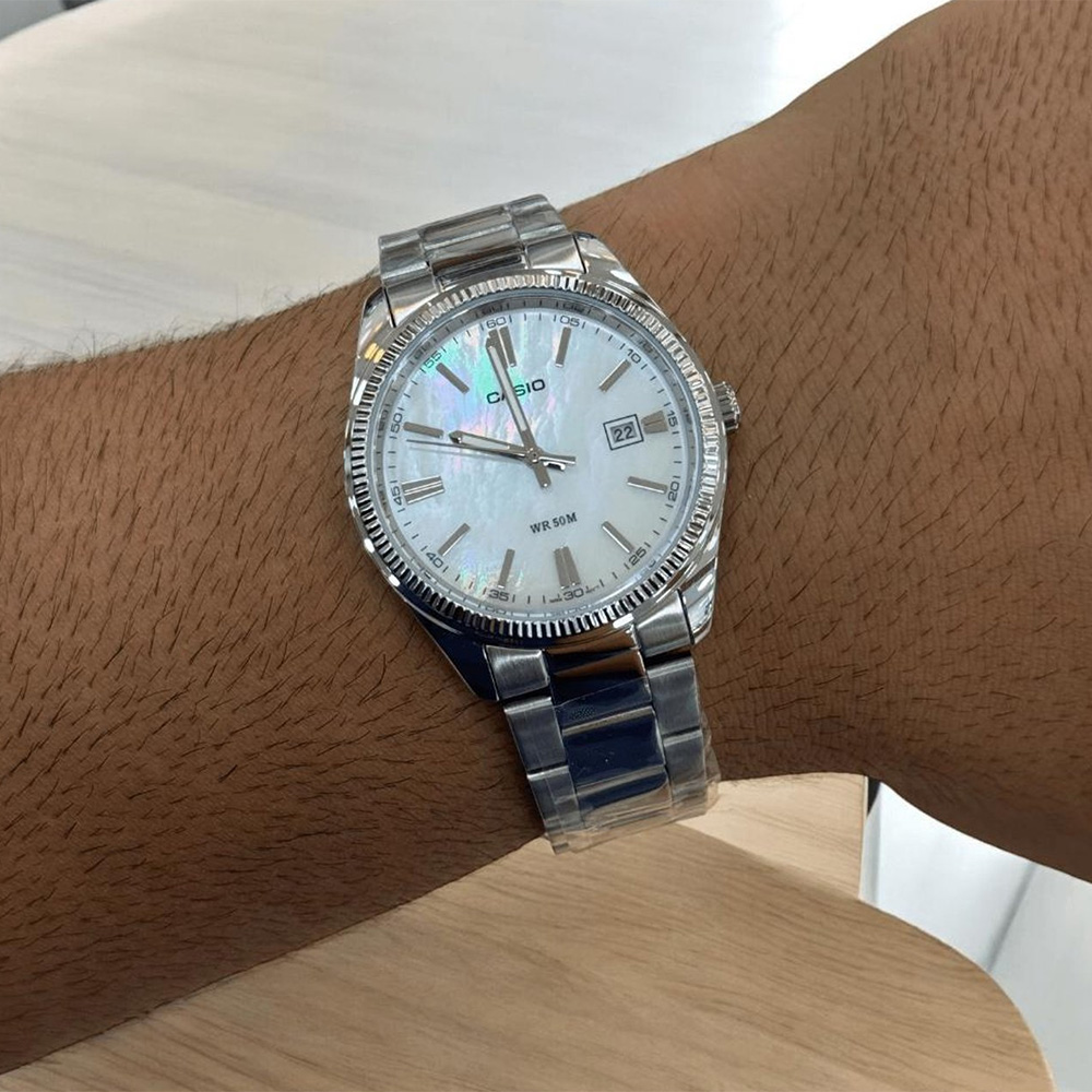 Standard Men's 50m Analogue Wrist Watch, MTP1302DS7AVDF Binuns